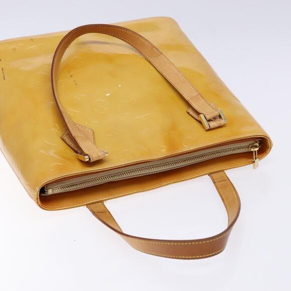 LOUIS VUITTON Monogram Vernis Houston Hand Bag Beige M91004 - Picture 6 of 13